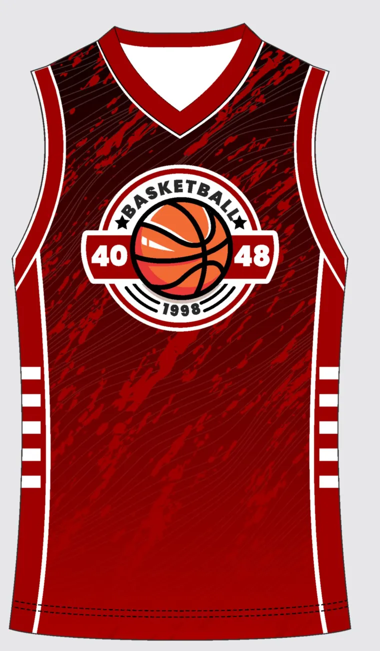 Basketball Uniform Crimson Maroon custom jersey