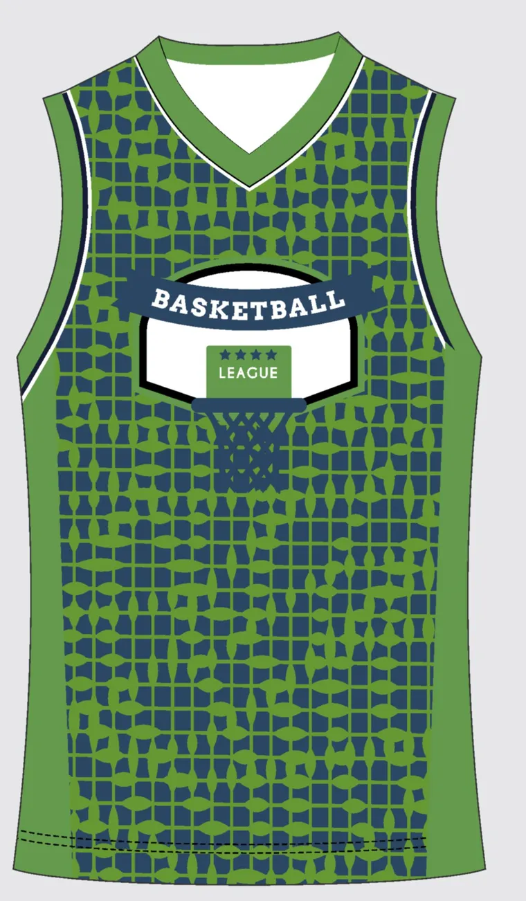 Basketball Uniform Emerald Graphite custom jersey