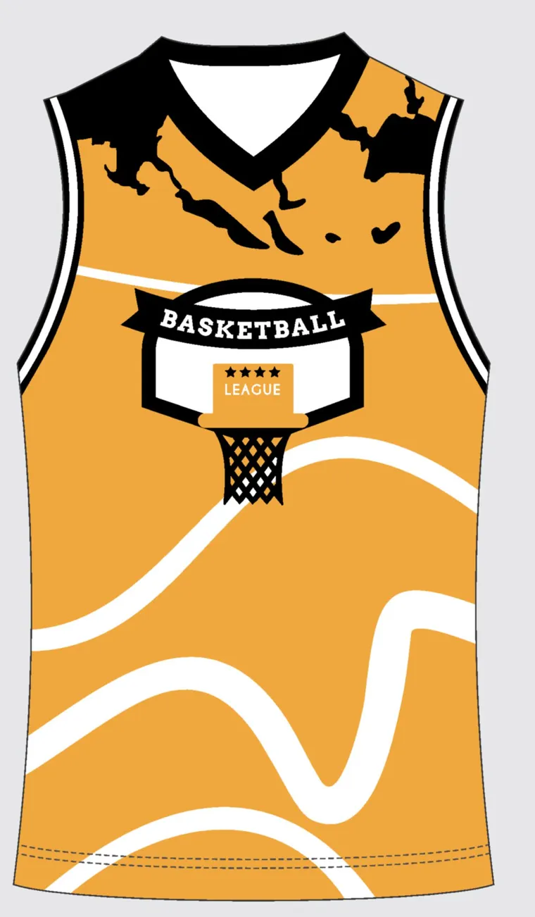 Basketball Uniform Gold Onyx custom jersey