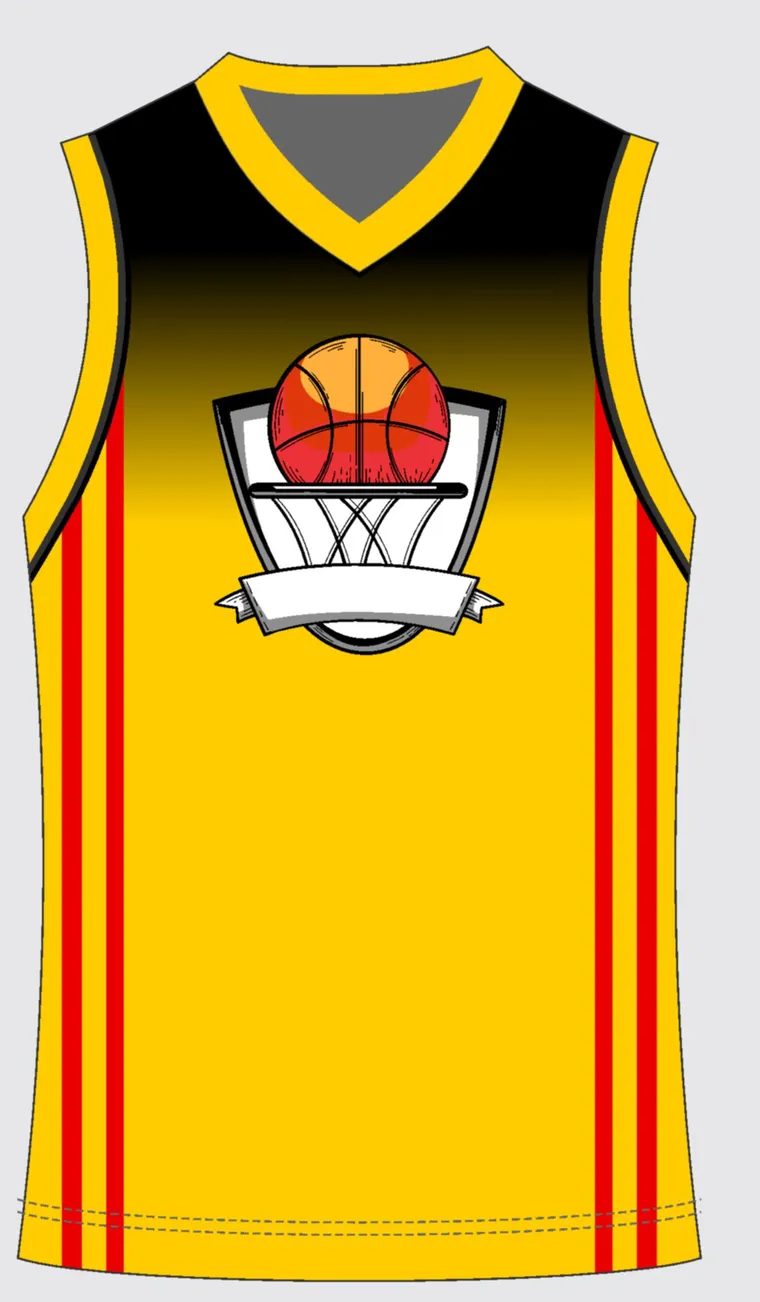 Basketball Uniform Gold Onyx Bolt custom jersey