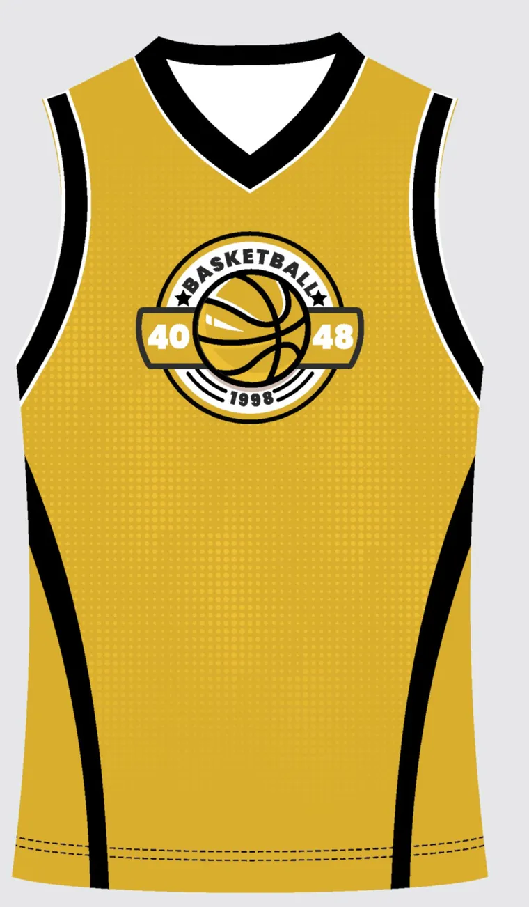 Basketball Uniform Gold Onyx Fracture custom jersey