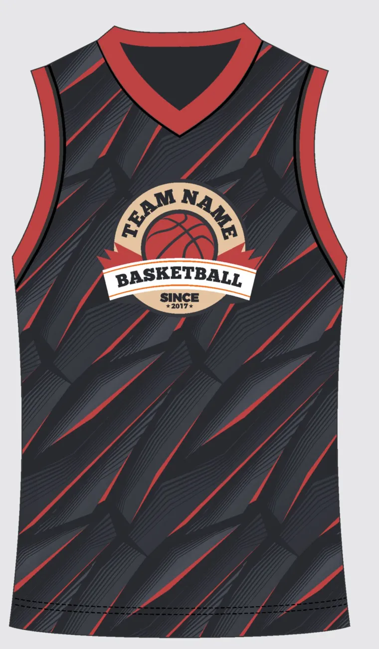 Basketball Uniform Graphite Navy custom jersey