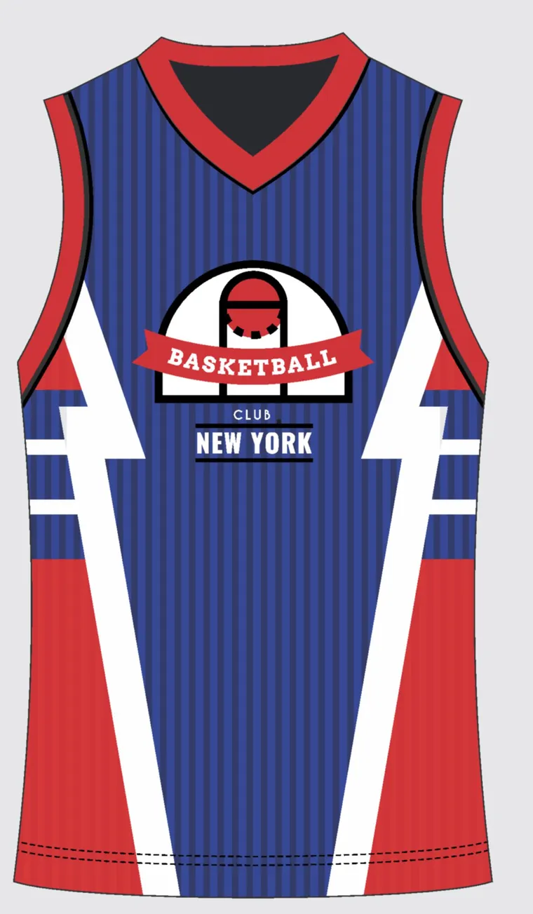 Basketball Uniform Indigo Scarlet custom jersey