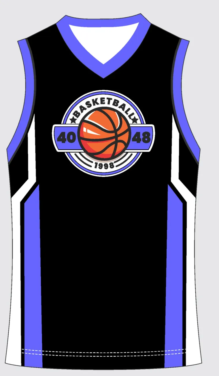 Basketball Uniform Onyx Azure custom jersey