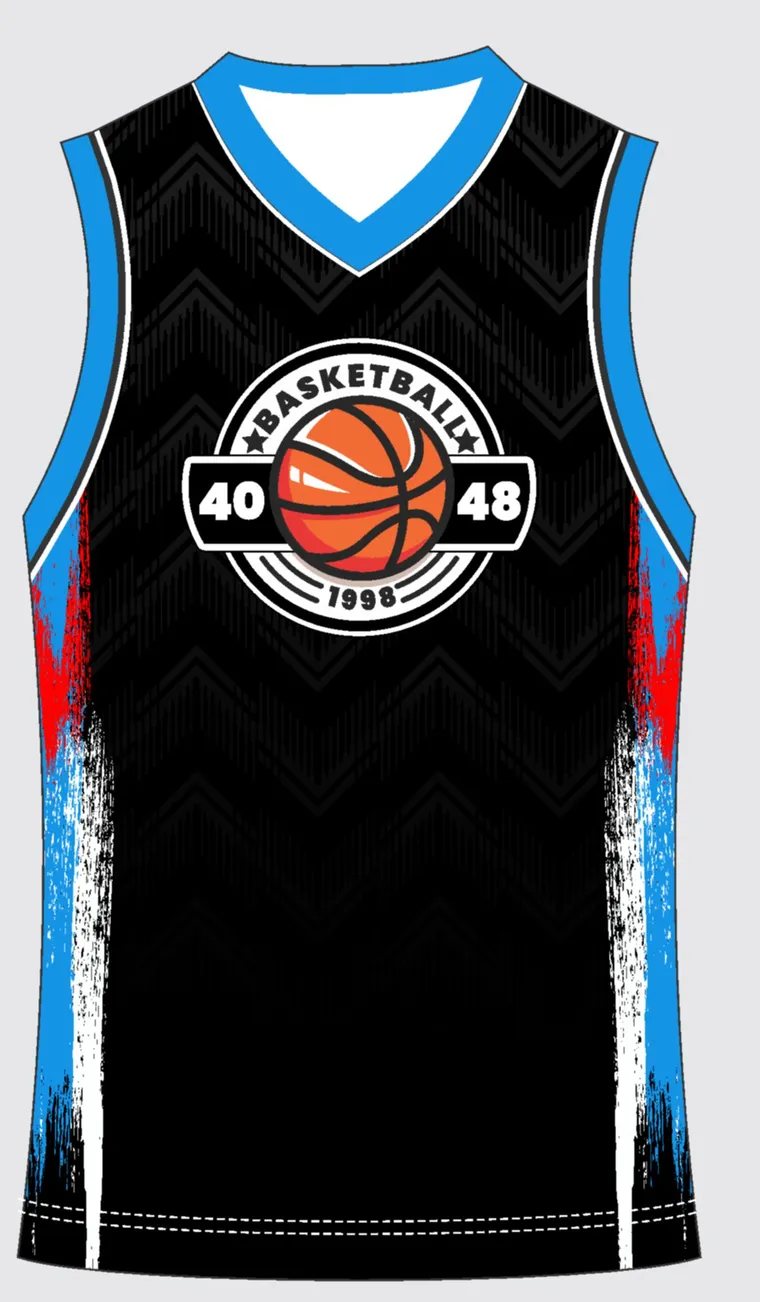 Basketball Uniform Onyx Azure Shift custom jersey