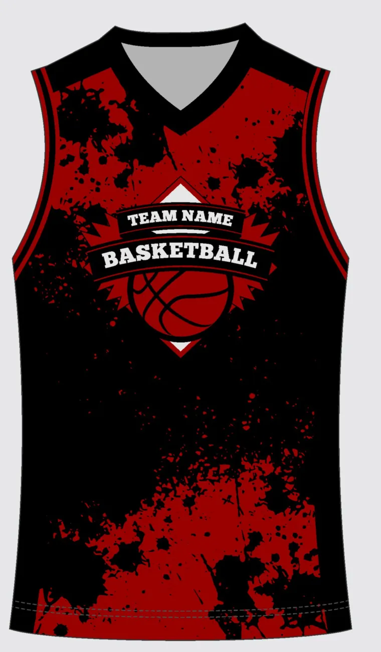 Basketball Uniform Onyx Crimson custom jersey