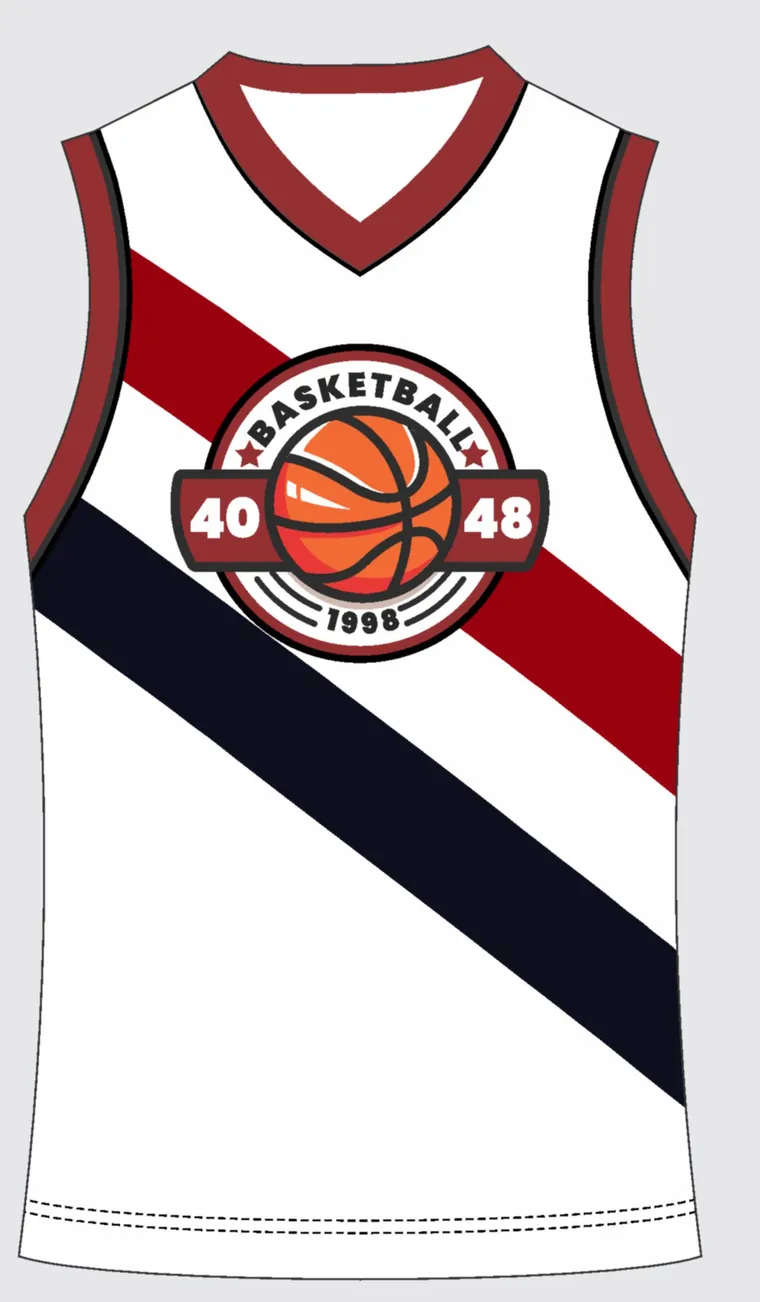 Basketball Uniform Onyx Crimson Flux custom jersey