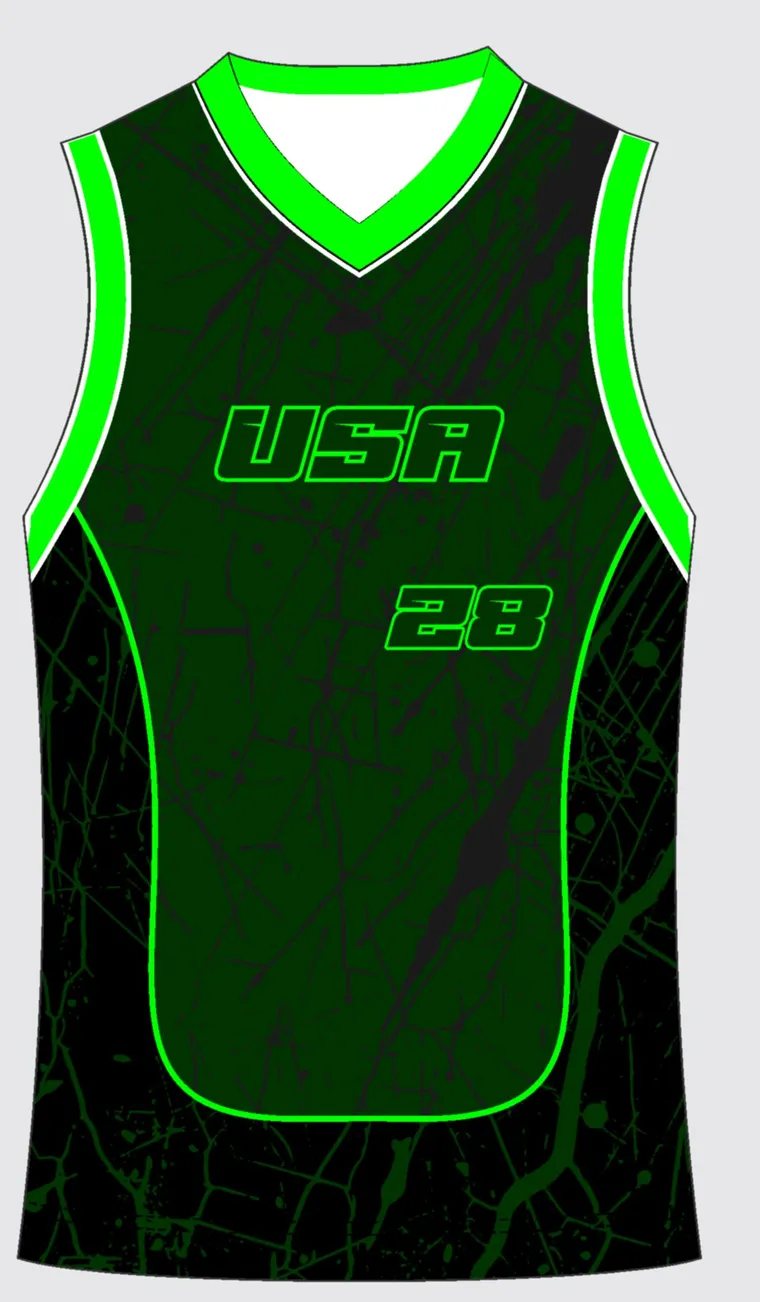 Basketball Uniform Onyx Emerald custom jersey