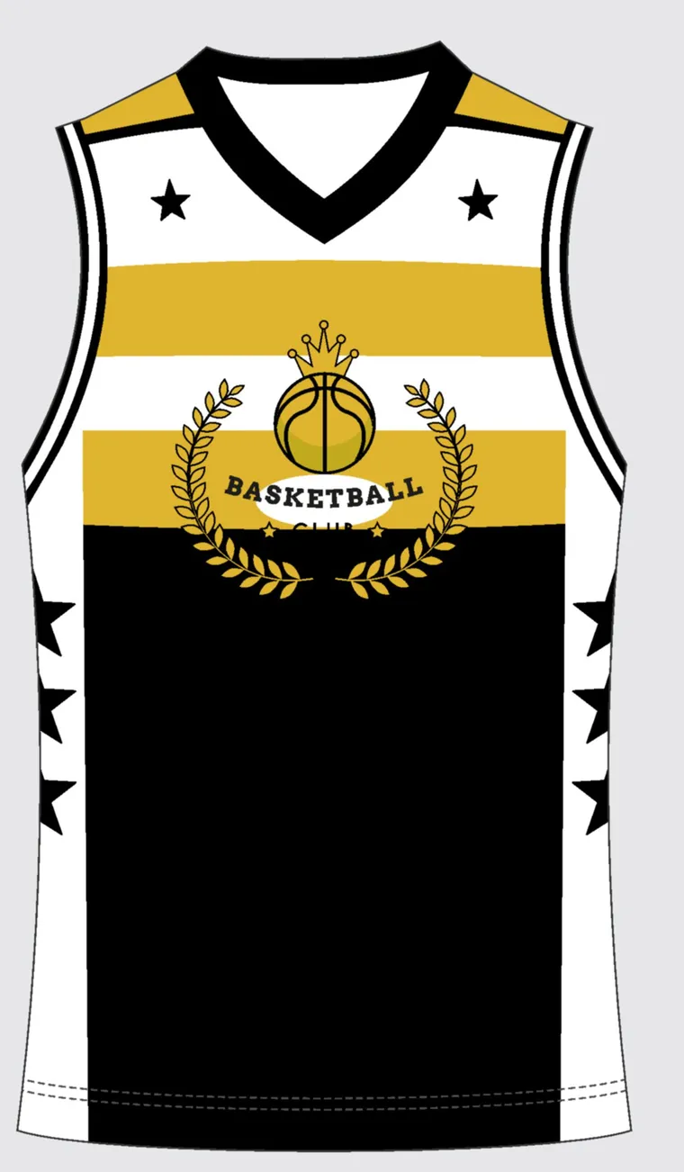 Basketball Uniform Onyx Gold custom jersey