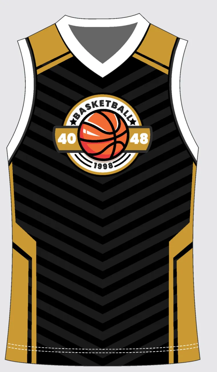 Basketball Uniform Onyx Gold Arrow custom jersey