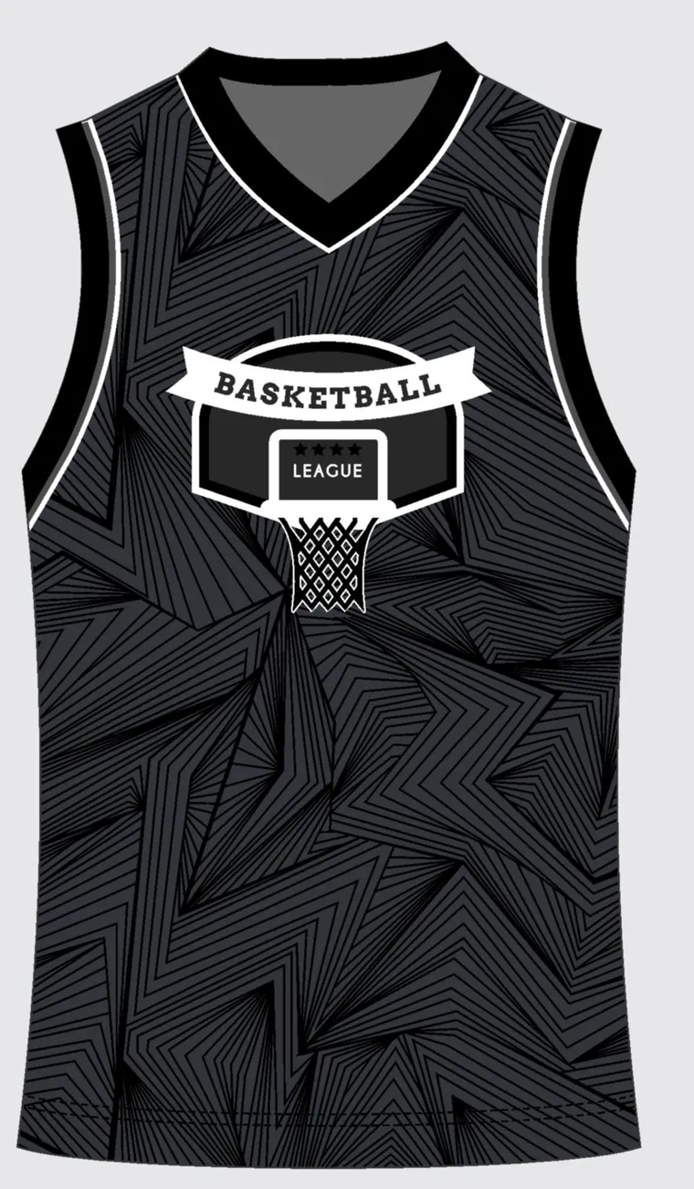 Basketball Uniform Onyx Graphite Drift custom jersey