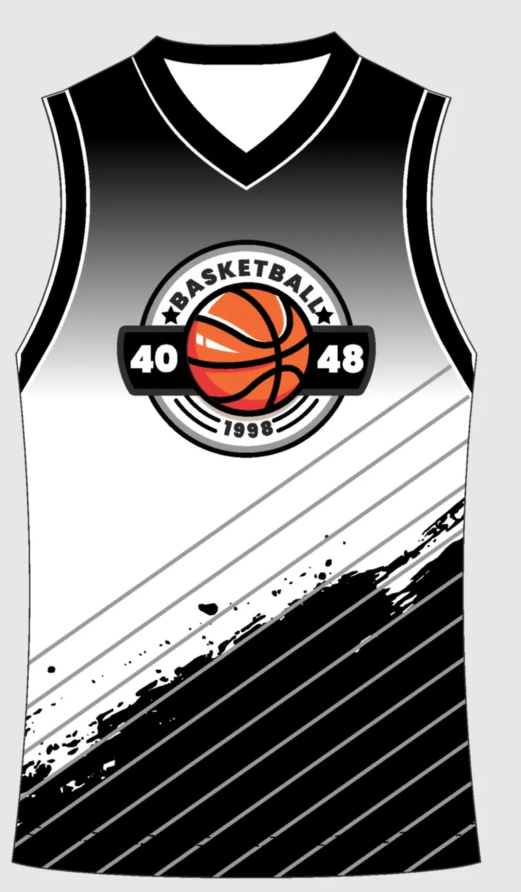 Basketball Uniform Onyx Graphite Echo custom jersey
