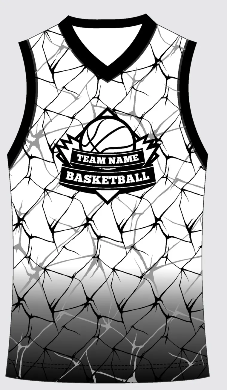 Basketball Uniform Onyx Graphite Prism custom jersey