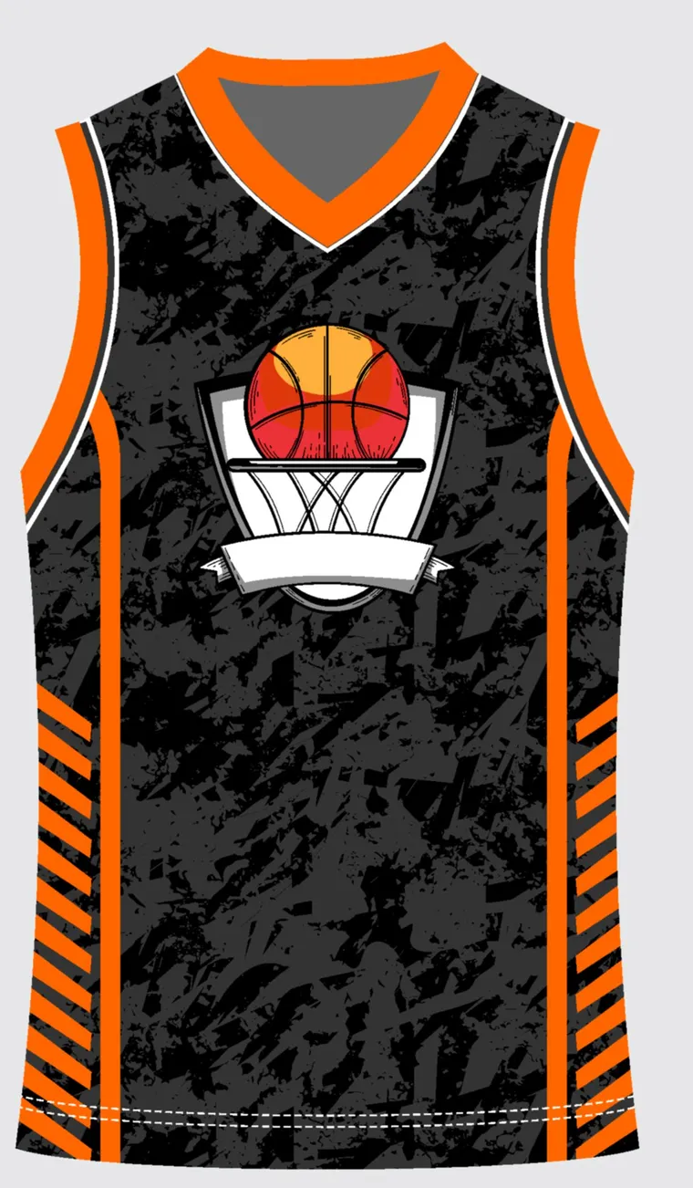 Basketball Uniform Onyx Graphite Vortex custom jersey