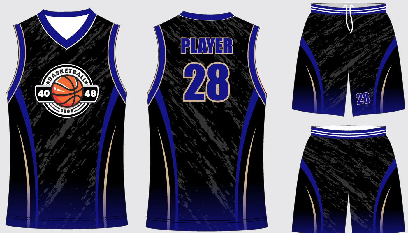 Basketball Uniform Onyx Navy — jersey and shorts