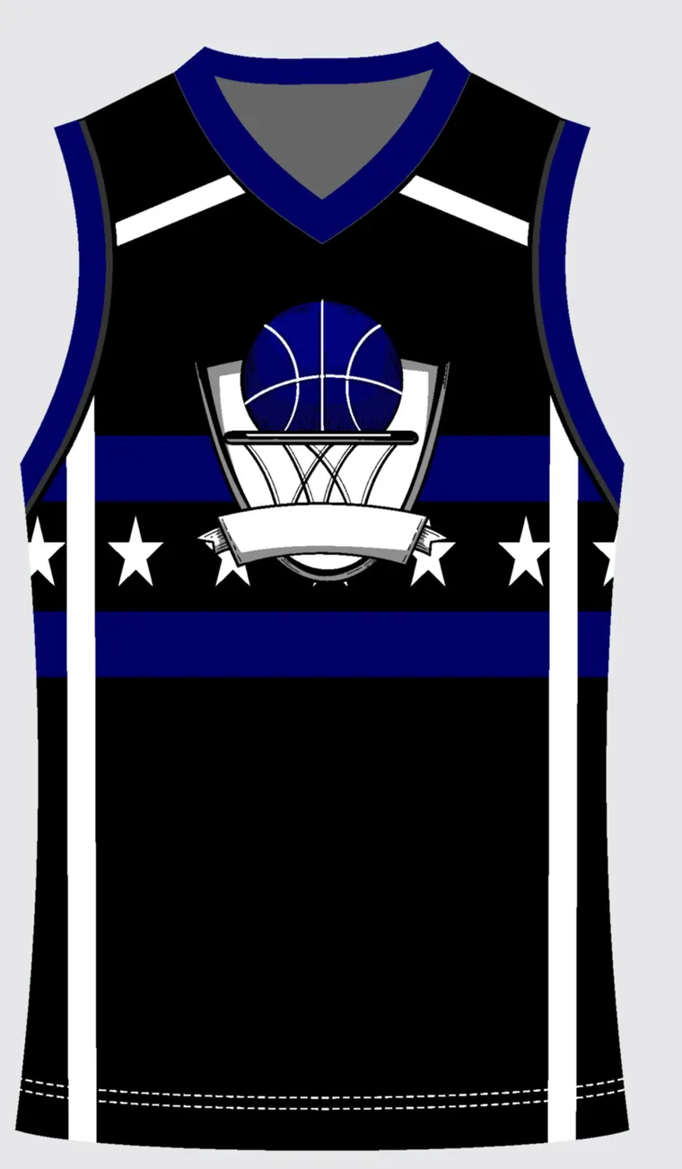 Basketball Uniform Onyx Navy Rush custom jersey