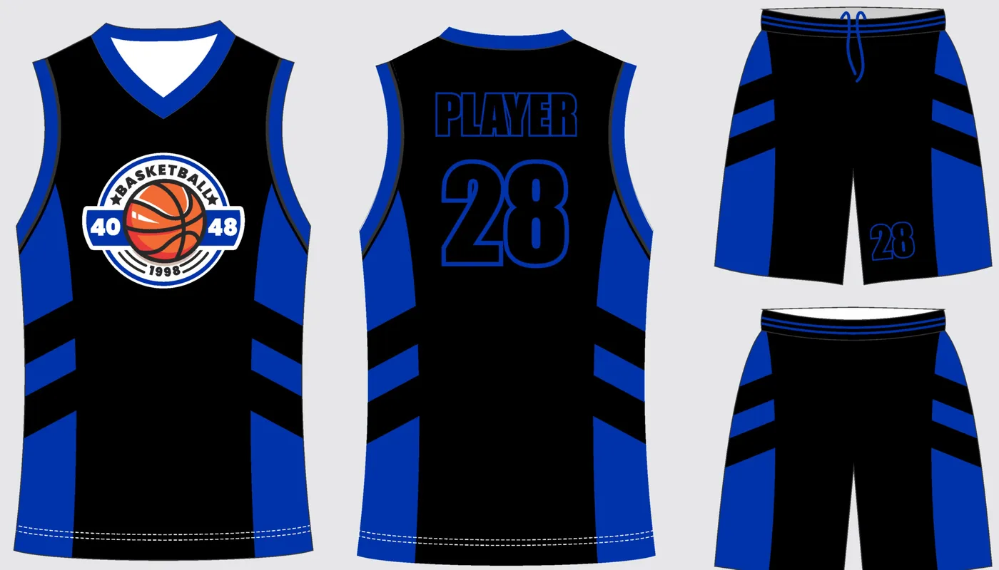 Basketball Uniform Onyx Royal — jersey and shorts