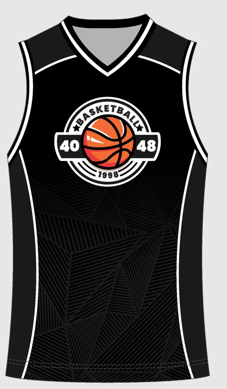 Basketball Uniform Onyx Silver custom jersey