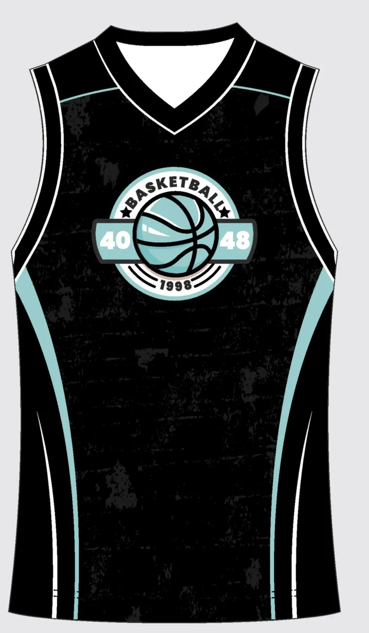 Basketball Uniform Onyx Silver Trace custom jersey