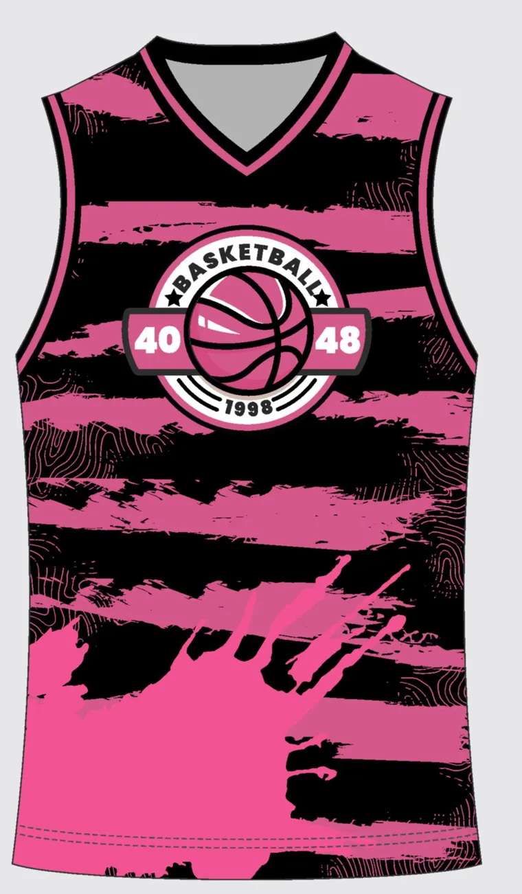 Basketball Uniform Rose Onyx custom jersey