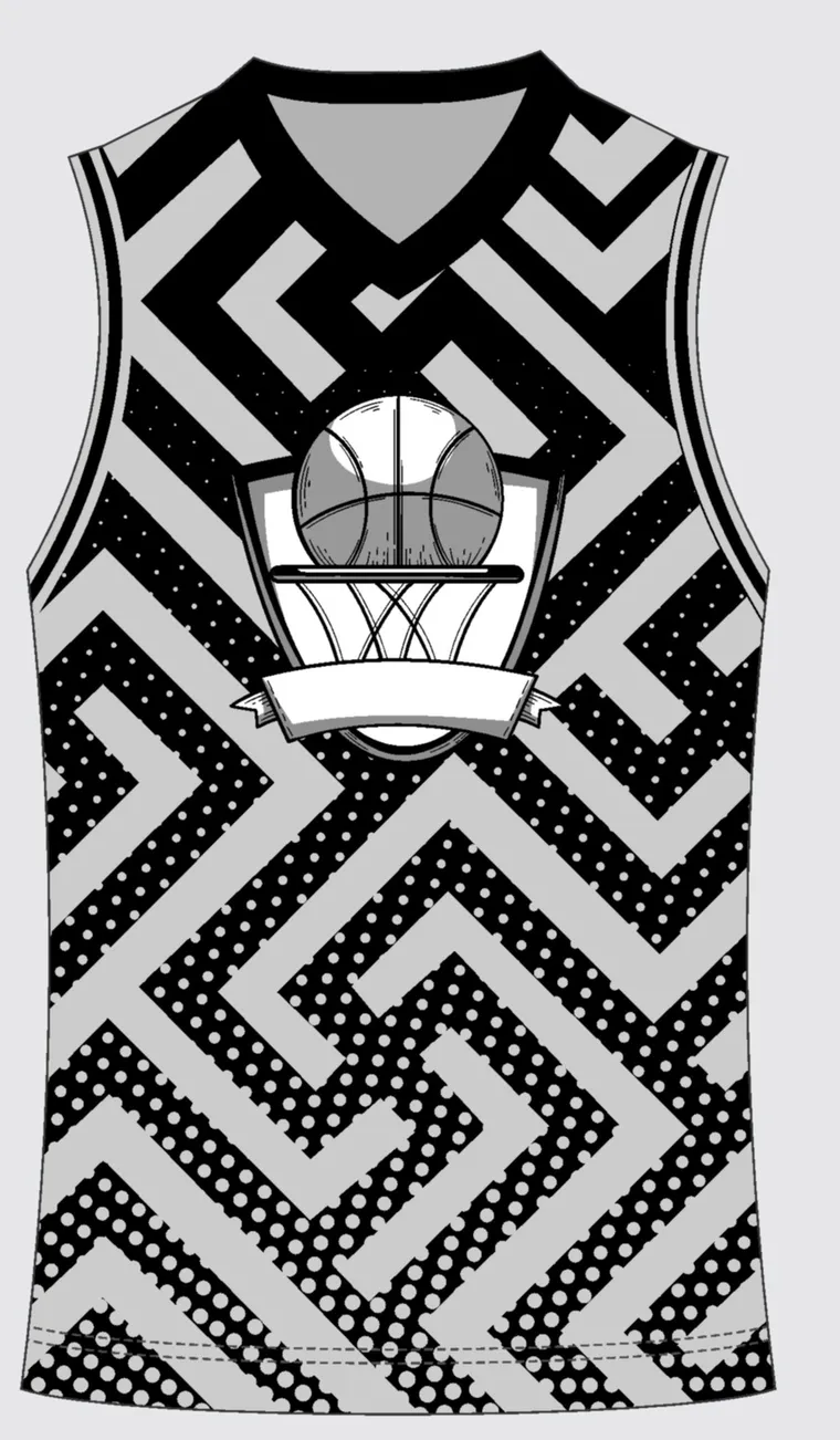 Basketball Uniform Silver Onyx custom jersey