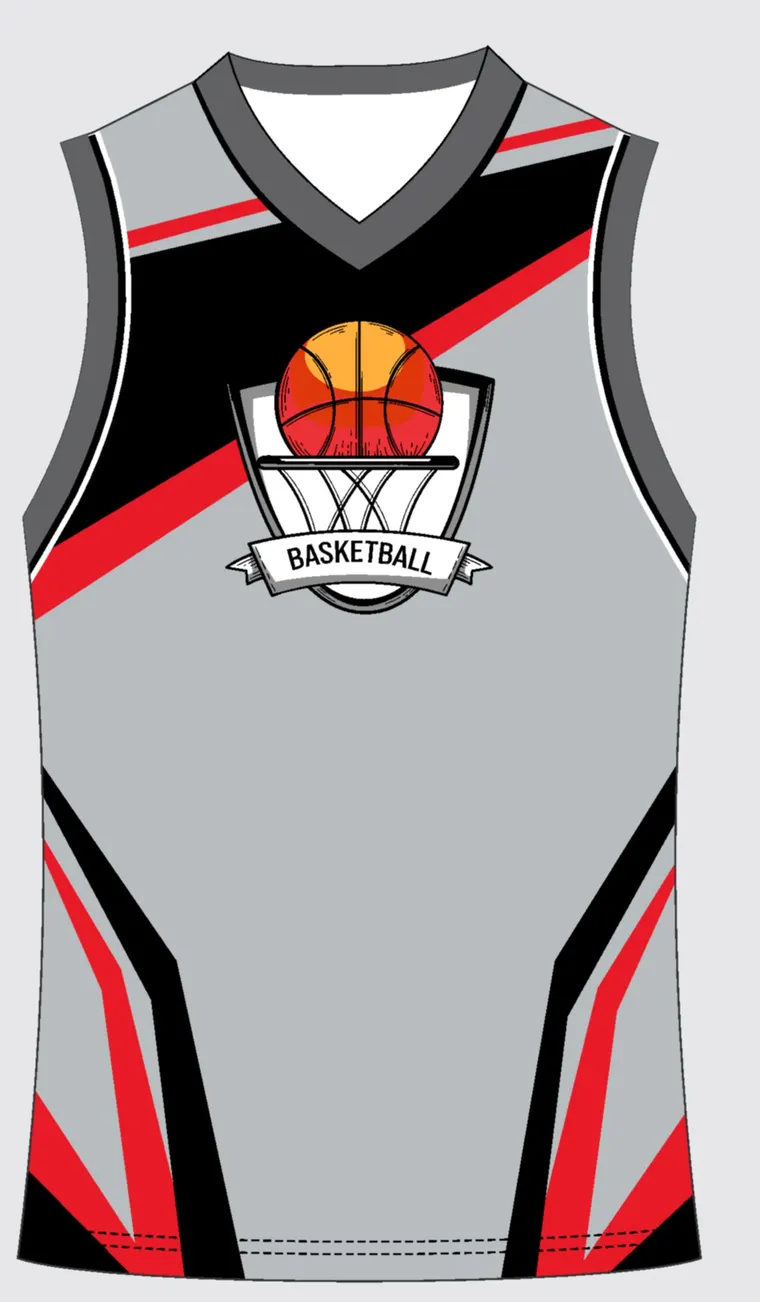 Basketball Uniform Silver Onyx Ridge custom jersey