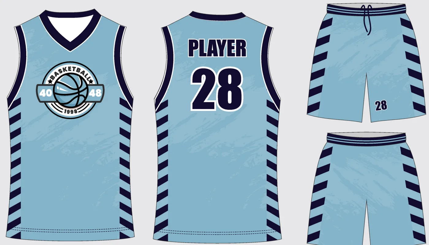 Basketball Uniform Sky Onyx — jersey and shorts