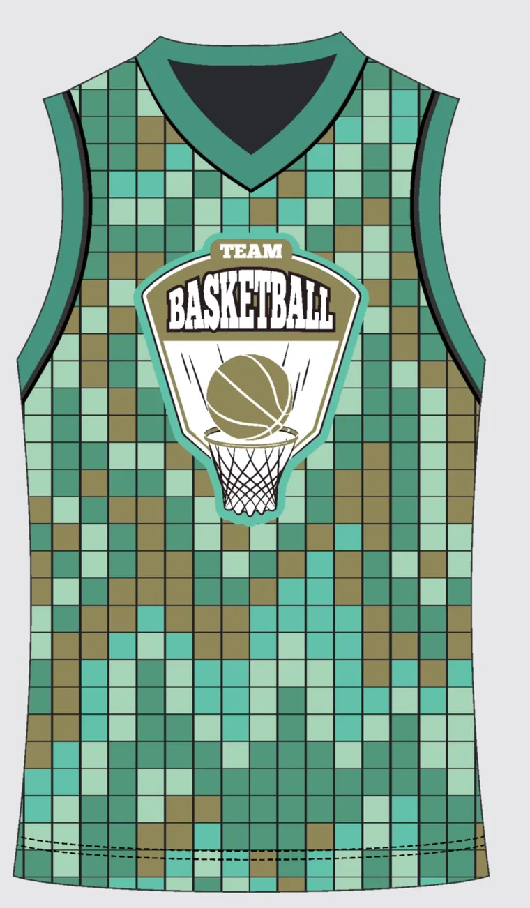 Basketball Uniform Steel Emerald custom jersey