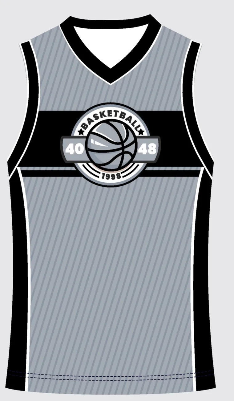 Basketball Uniform Steel Silver Rally custom jersey